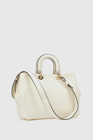 Borsa tote in ecopelle manico rigido | Verde Fashion