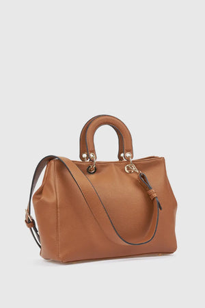 Borsa tote in ecopelle manico rigido | Verde Fashion