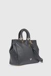 Borsa tote in ecopelle manico rigido | Verde Fashion