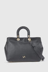 Borsa tote in ecopelle manico rigido | Verde Fashion