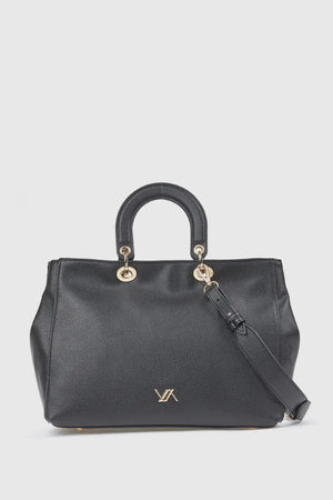 Borsa tote in ecopelle manico rigido | Verde Fashion