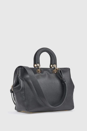 Borsa tote in ecopelle manico rigido | Verde Fashion