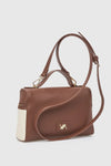 Borsa a tracolla in ecopelle con zip | Verde Fashion