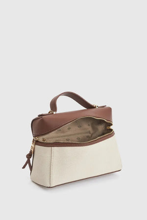 Borsa a tracolla in ecopelle con zip | Verde Fashion