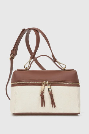 Borsa a tracolla in ecopelle con zip | Verde Fashion