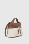 Borsa a tracolla in ecopelle con zip | Verde Fashion