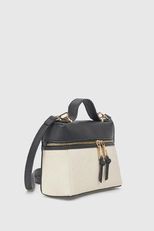 Borsa a tracolla in ecopelle con zip | Verde Fashion