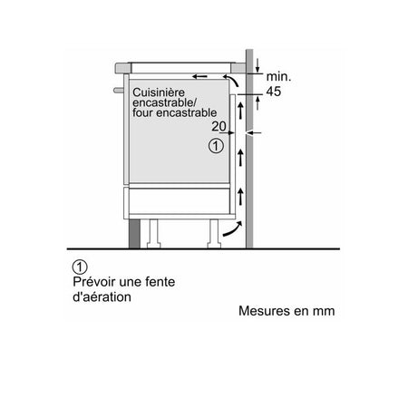 Piano cottura a induzione da 60 cm - BOSCH Serie 6 - 4 fuochi - Nero - H5,1 x L59,2 x P52,2 cm - PIE631HB1E