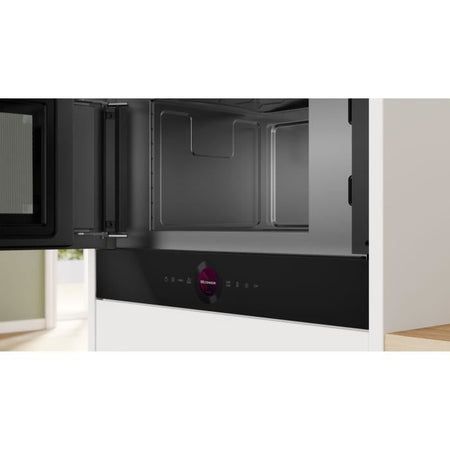 Microonde singolo da incasso - BOSCH SER8 - BFL7221B1 Nero - Volume forno: 21l - 1 modalità di cottura - H382xL594xP318mm