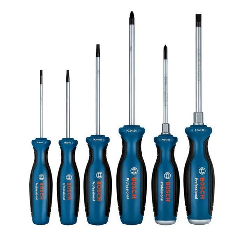 Set di 6 cacciaviti piatti