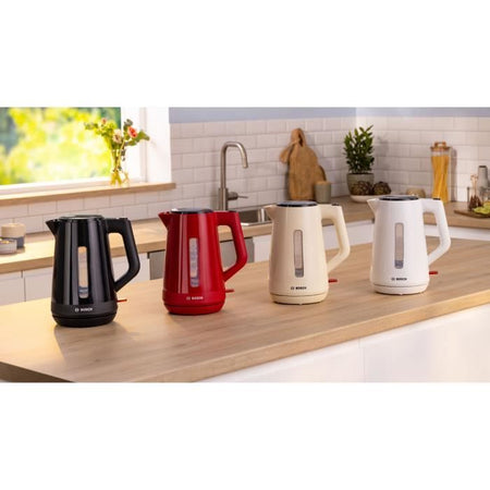 Bollitore - BOSCH - TWK1M121 MyMoment - Bianco - capacità 1,7 L - base ruotabile a 360 - avvolgicavo - 3 dispositivi di sicurezza automatici