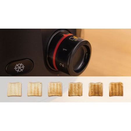 Tostapane - BOSCH - TAT2M123 MyMoment - Nero - 2 fette - centratura automatica del pane - funzioni di scongelamento e riscaldamento