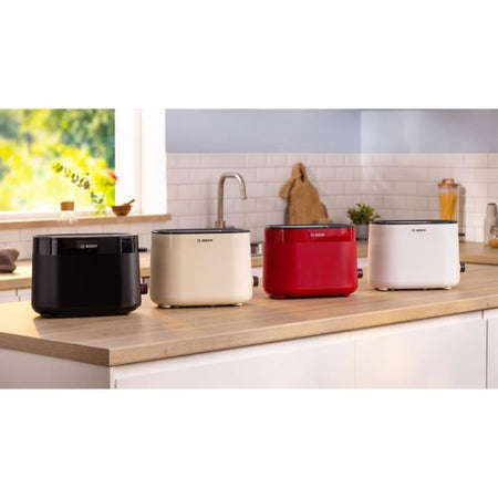 Tostapane - BOSCH - TAT2M123 MyMoment - Nero - 2 fette - centratura automatica del pane - funzioni di scongelamento e riscaldamento