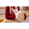 Bollitore - BOSCH - TWK1M124 MyMoment - Rosso - capacità 1,7 L - base ruotabile a 360 - avvolgicavo - 3 dispositivi di sicurezza automatici