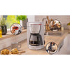 Caffettiera con filtro - BOSCH - TKA2M111 MyMoment - Bianca - Capacità 1,25 L - caraffa in vetro - sistema antigoccia