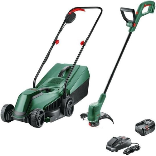 Bosch Pack 18V EasyMower + Rasaerba EasyGrassCut + x1 Batteria da 4,0 Ah e Caricabatterie