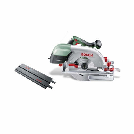 Sega circolare Bosch PKS 66-2AF 1600W 66 mm, taglio preciso, scocca CleanSystem per l'aspirazione della polvere, impugnatura ergonomica.