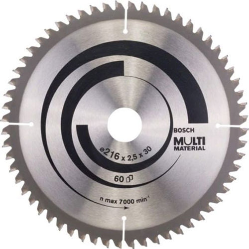 Lama per sega circolare BOSCH PROFESSIONAL in metallo duro 216 x 30 x 2,5 mm (60 denti) - Multimateriale