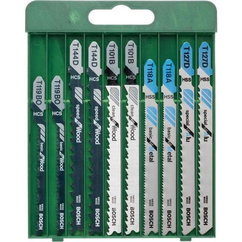 Accessori BOSCH - set 10 lame per seghetti alternativi -