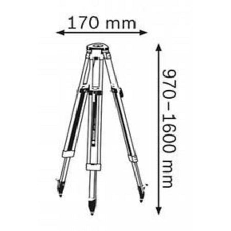 Accessorio di misurazione Bosch Professional BT 160 5/8 fino a 160 cm - 0601091200