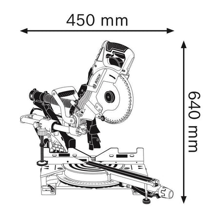 Troncatrice radiale BOSCH PROFESIONNAL GCM 8 SDE - 261 mm - 30 mm - 1600W