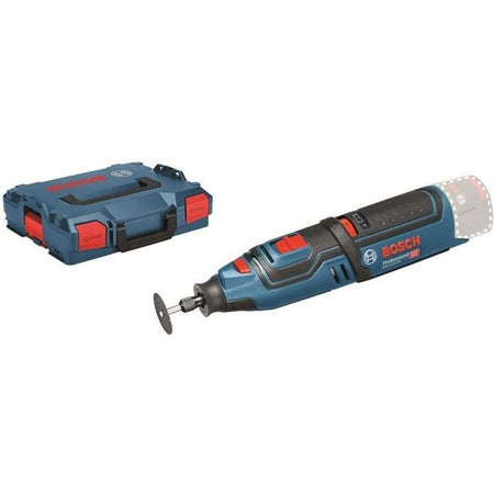 UTENSILE ROTANTE MULTIFUNZIONALE BOSCH PROFESSIONAL a batteria 12V GRO 12V-35 solo Click & Go, L-BOXX
