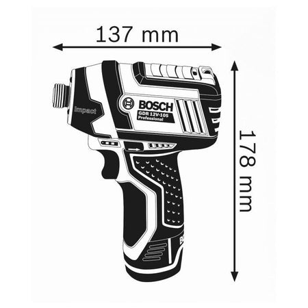 Avvitatore a percussione BOSCH GDR 10.8-LI senza caricabatterie né batteria - 0 601 9A6 906