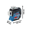 LASER LINE GLL 3-80 C + BT 150 TRIPORD (versione della batteria) Bosch