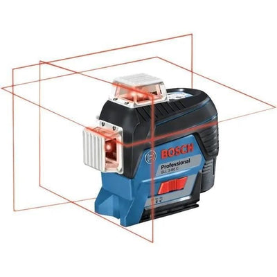 Laser di linea 12V GLL 3-80 C + 1 batteria GBA 2Ah + caricabatteria + box L-BOXX - BOSCH - 0601063R02