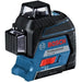 Laser Cross GLL 3-80 linee rosse (versione della batteria) nella scatola standard - Bosch - 0601063S00
