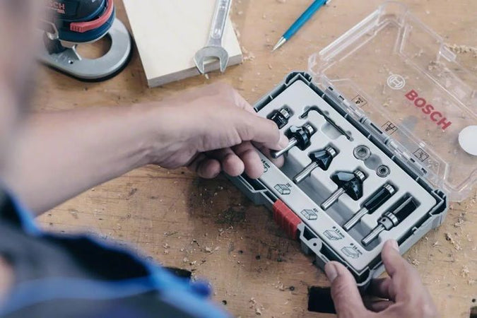 Set di frese - BOSCH PROFESSIONAL - 2607017469 - 6 pezzi - Attacco 8 mm - Per legno tenero e duro