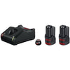 Set di base 2 GBA 12V 2.0AH + GAL 12V -40 batterie nella scatola di cartone - Bosch - 1600A019R8