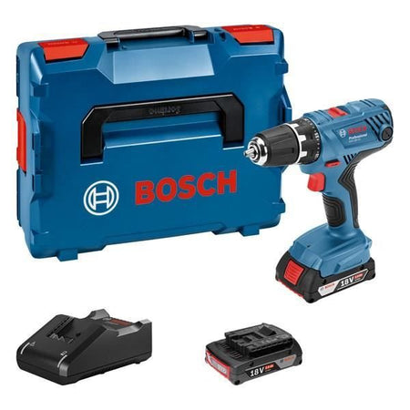 Trapano Avvitatore BOSCH PROFESSIONAL GSR 18V-21 + 2 batterie 2,0Ah + GAL 18V-40 L-BOXX