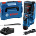Rilevatore da parete Bosch Professional D-Tect 200 C con 1 batteria 12V 2.0Ah, caricabatterie, cavo USB-C, cinturino da polso, in L-Boxx - 0601081601