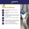 Membrana impermeabilizzante - BOSTIK - Waterstop - Riparazione perdite - Cartuccia da 290 ml - Grigio