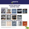 Membrana impermeabilizzante - BOSTIK - Waterstop - Riparazione perdite - Cartuccia da 290 ml - Grigio
