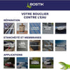 Membrana impermeabilizzante - BOSTIK - Waterstop - Riparazione perdite - Secchio da 14 kg - Grigio