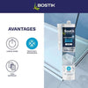Sigillante per bagno - BOSTIK - Perfect Joint - Impermeabilizzante siliconico - Antimuffa - Bianco - 280 ml