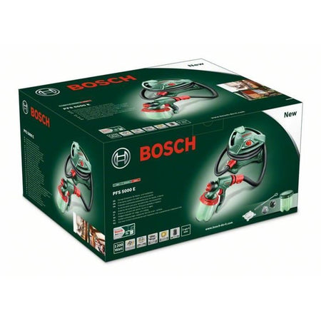 Pistola per verniciatura BOSCH PFS 5000 E - 1200 W - Portata: 500 ml / min + Miscelatore