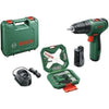Trapano avvitatore Bosch EasyDrill 1200 con 2 batterie, 1 caricatore, valigetta con punte