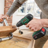 Trapano a percussione Universal Impact 18V + seghetto alternativo BOSCH PST 18 + 2 batterie da 2,0 Ah + caricabatteria + valigetta 06039D410B