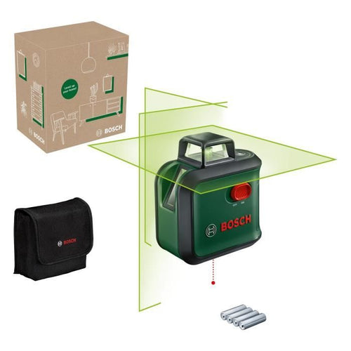 Laser a linea AdvancedLevel 360 di Bosch (laser a 3 linee con laser a 360 per l'allineamento di un'intera stanza, in scatola