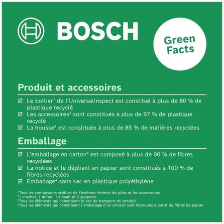 Telecamera di ispezione UniversalInspect di Bosch (endoscopio con un diametro di 8 mm per immagini a colori di alta qualità con