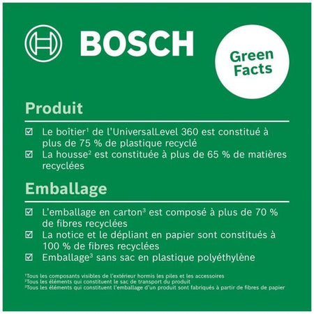 Laser a linea UniversalLevel 360 di Bosch (laser a linea verticale e orizzontale con laser a 360 per l'allineamento su tutto il