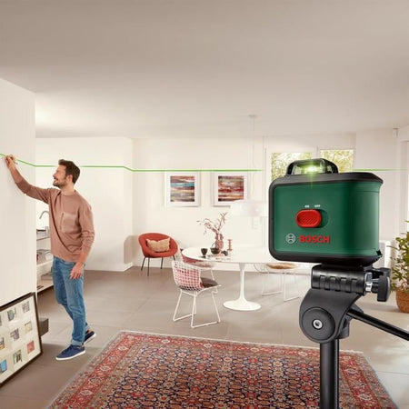 Laser a linea UniversalLevel 360 di Bosch (laser a linea verticale e orizzontale con laser a 360 per l'allineamento su tutto il