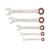 Serie di 5 chiavi combinate a cricchetto