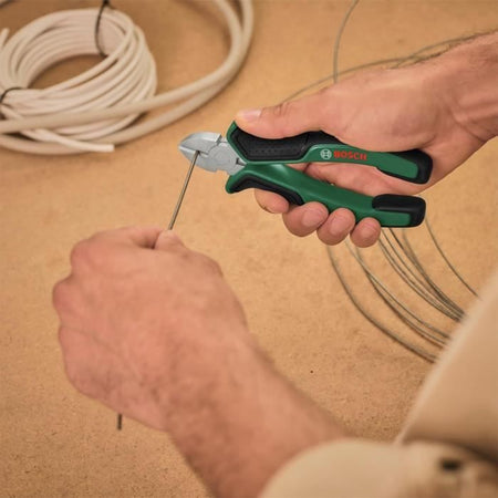 Bosch - Set di 4 pinze (taglio diagonale preciso e durevole, universale, a becco lungo e multi-grip)