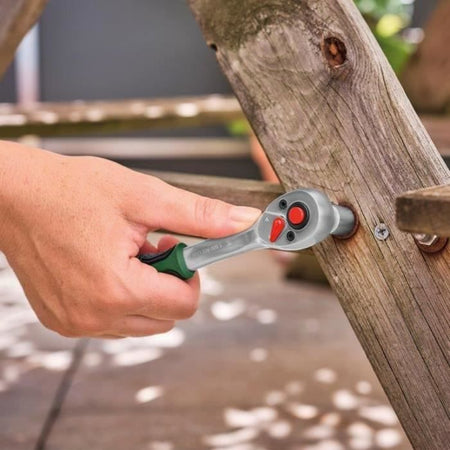 Set di cricchetti Bosch da 57 pezzi 1/4 + 1/2 (per vari progetti fai da te, 55 accessori ad alta coppia, valigetta Softgrip)