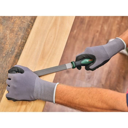 Set di raspe Bosch da 3 pezzi (raspe per legno piatte/tonde/semi-tonde per impieghi gravosi in acciaio al carbonio duro)