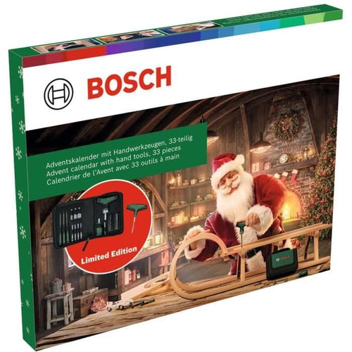Calendario dell'Avvento Bosch Utensili manuali 2024, 33 pezzi
